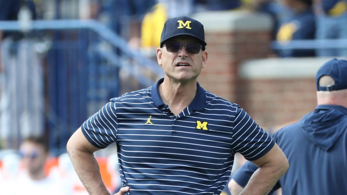 Michigan coach Jim Harbaugh.